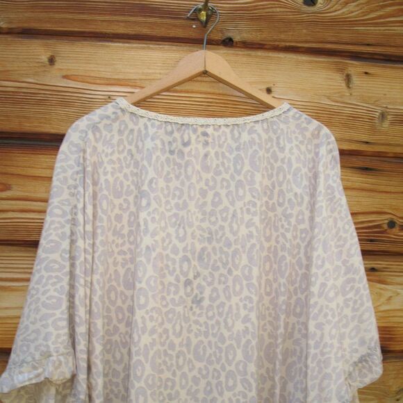 Z & L Europe Cheetah Print Tassel Boho Cover Up  Top S M L XL One Size - Picture 8 of 10